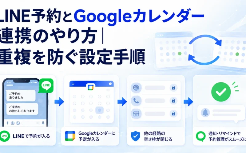 LINE予約とGoogleカレンダー連携のやり方｜重複を防ぐ設定手順