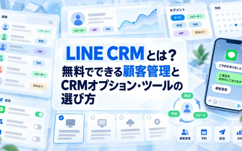 LINE CRMとは？無料でできる顧客管理とCRMオプション・ツールの選び方