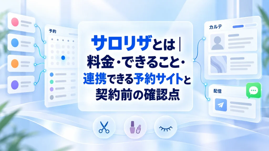 サロリザとは｜料金・できること・連携できる予約サイトと契約前の確認点